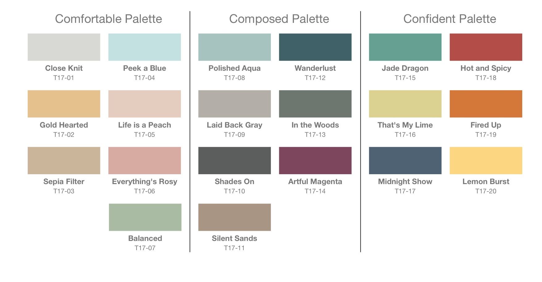 behr s tri palette for 2017 paint colors of 2017 pinterest