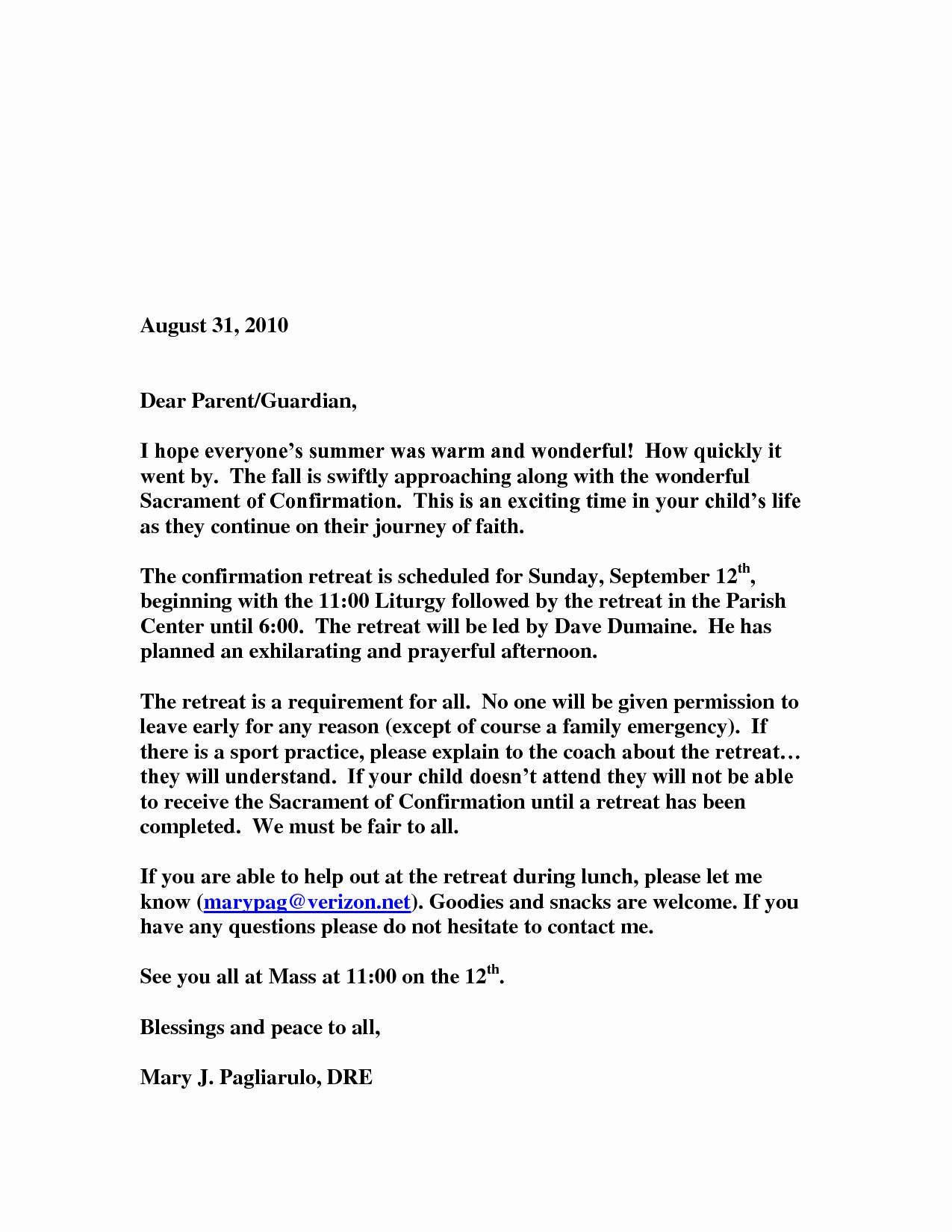 Kairos Letters Examples From Parent - Kairos Letter Samples New Kairos