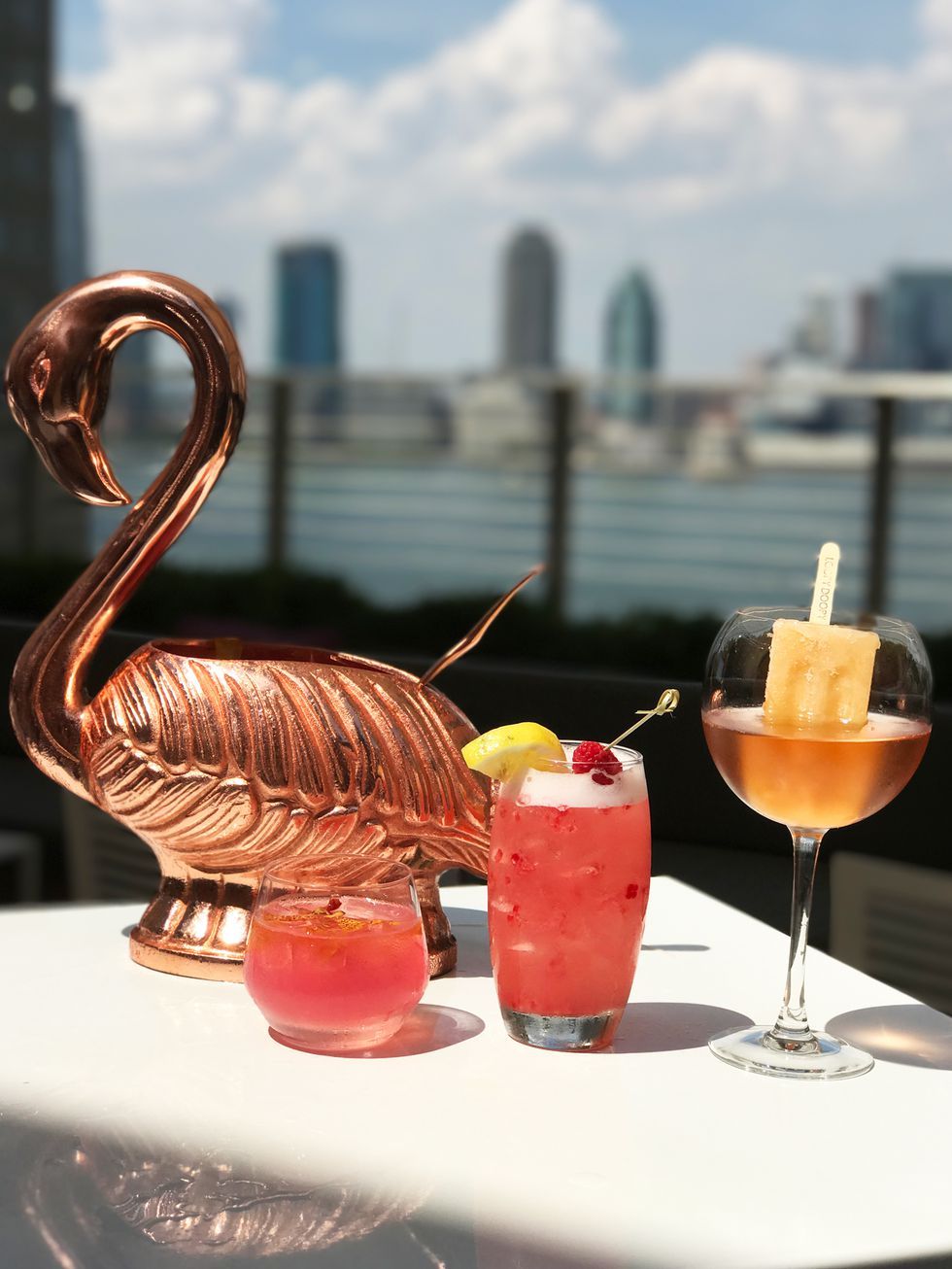 This Giant Flamingo Is Filled With Alcohol Nyc Restaurants To Try This Giant Flamingo Is Filled With Alcohol