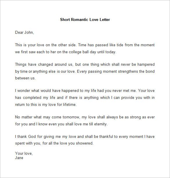 10 romantic letter samples free printable word pdf formats love letter template word