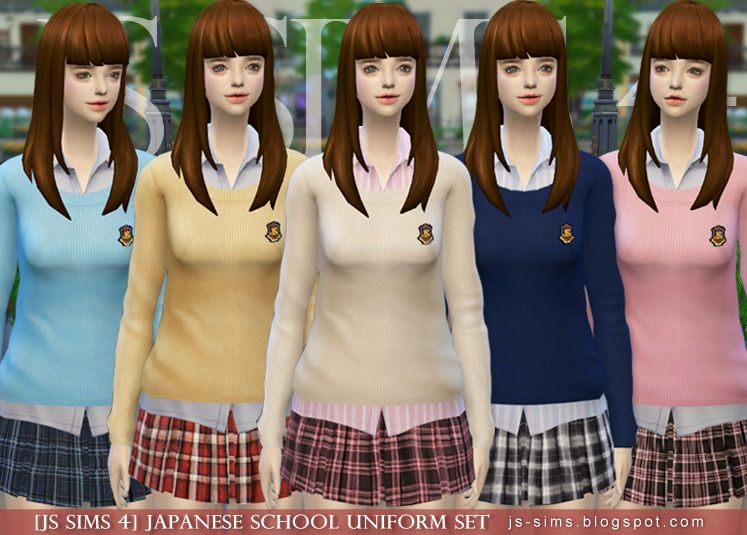 ddlc uniform sims 4 cc ddlc uniform sims 4 cc