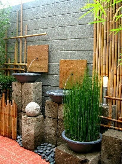Moderner minimalistischer Zen-Taschengarten - Balkon ideen