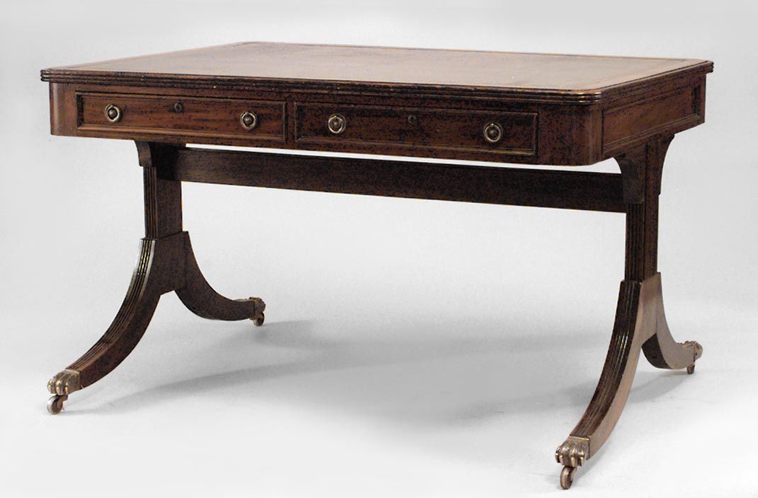English Regency Table Desk Mahogany Pinterest English Regency Table Desk Mahogany