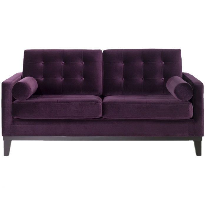 Aubergine Couch Intriguing Interiors Home Decor Purple