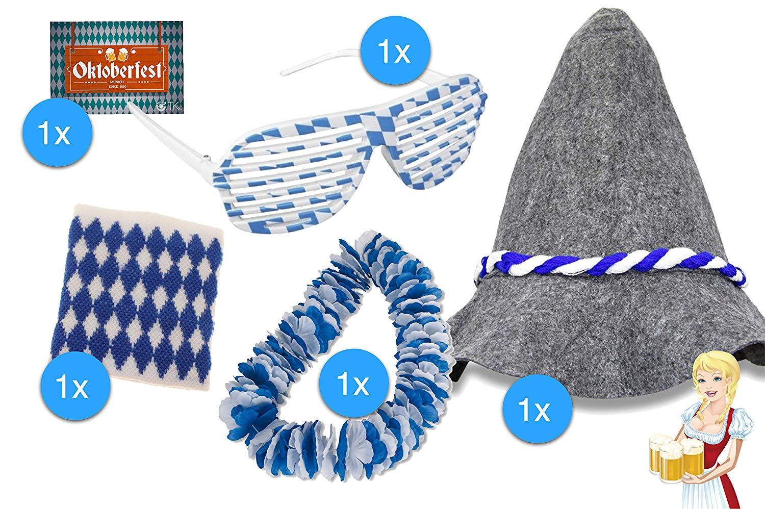 Oktoberfestdeko XXL Banner Wimpel 500 cm Wimpelkette Wimpel Wiesen Wiesn Deko