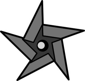 Ninja Star clip art free vector | Ninja star, Ninja ... (299 x 285 Pixel)