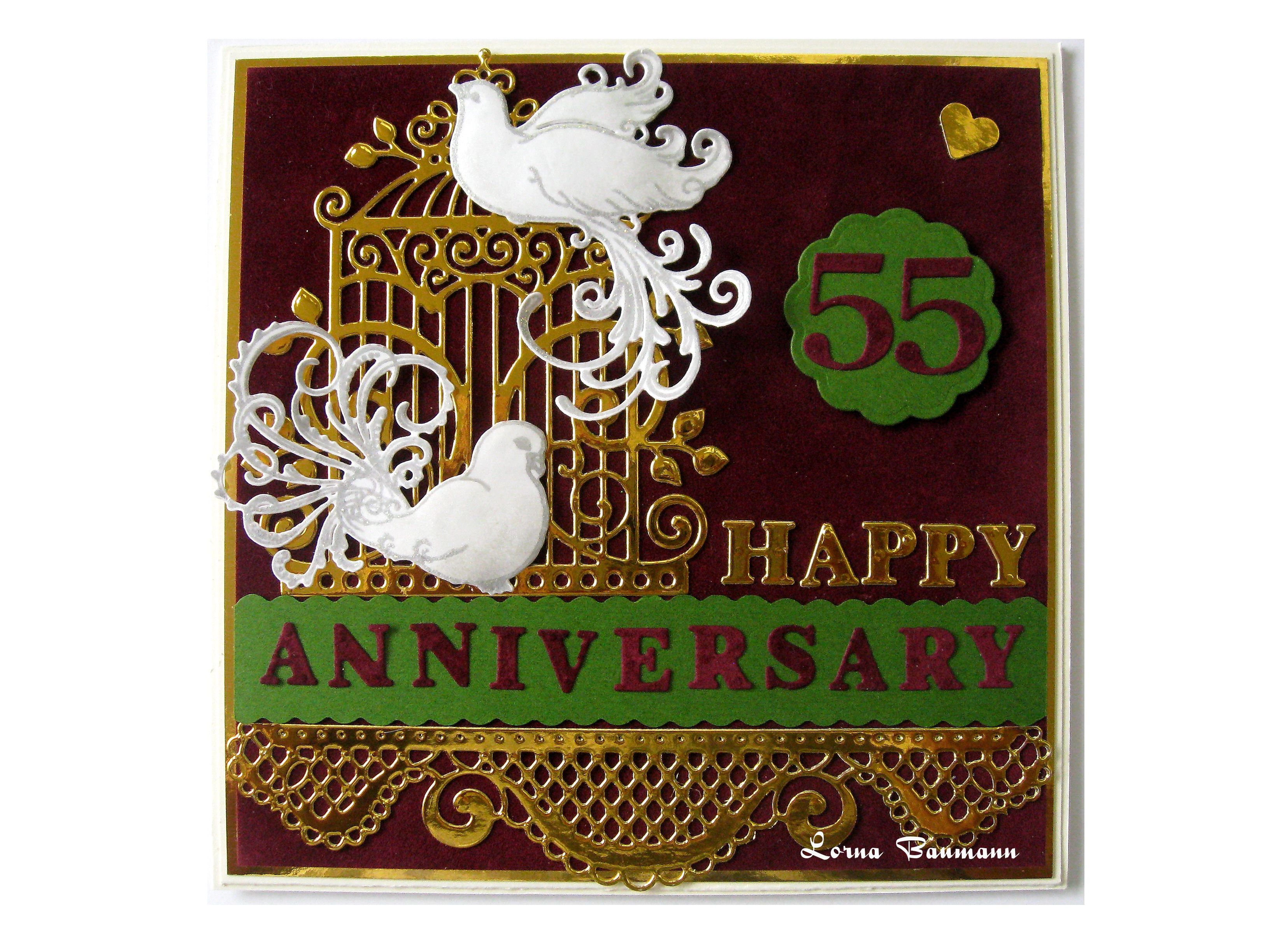For my husband on our 55th Wedding Anniversary. Bird cage