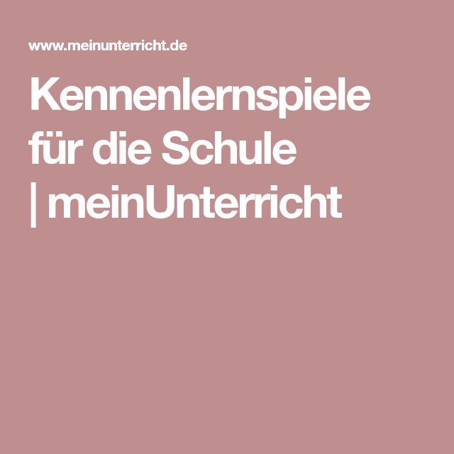 Neue gruppe kennenlernen