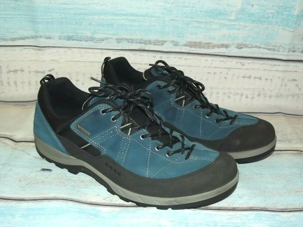 ECCO Yura GTX Black/Poseidon Leather Sneakers Mens Size EU 45 MSRP$149 #fashion #clothing #shoes #accessories #menssho… (With images) | Leather sneakers, Brown sneakers, Sneakers