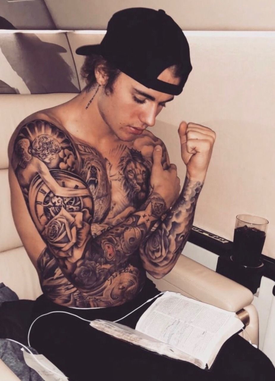 Polera De Hombre Justin Bieber Tatuado San1471 Polera De Hombre Justin Bieber Tatuado San1471