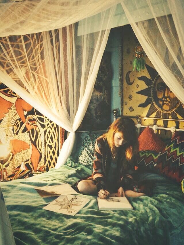 Pin By Haley Kerwin On B E D R O O M Hippy Bedroom