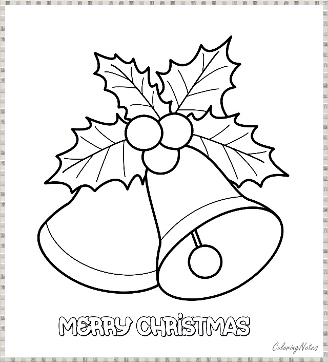 Christmas Bells Coloring Pages for Kids Christmas coloring sheets