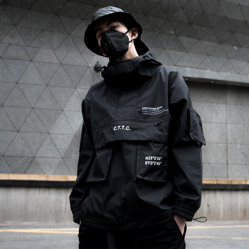 Yugen Theory Streetwear exclusive Materials: Cotton, Polyester Fit type: Regular Style: Japanese Streetwear Comfortable and soft Original Style & design High-Quality Streetwear Collection MODEL INFO 163cm (5'3") / 46kg (101lbs) Size: S (loose) SIZE INFORMATION Combat Jacket, Cargo Jacket, Anorak Jacket, Jacket Men, Streetwear Men Outfits, Mens Streetwear, Streetwear Fashion, Streetwear Jackets, Aesthetic Streetwear