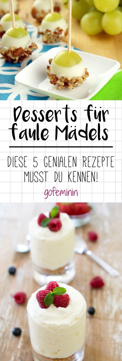 Ihr esst gern Süßes, habt aber keine Lust, stundenlang in der Küche zu stehen? Perfekt!