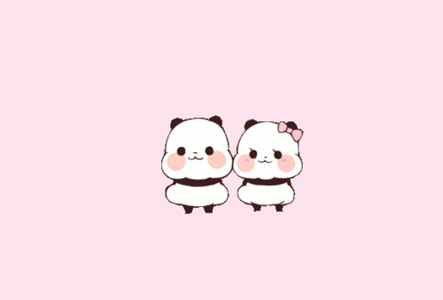Panda Kiss Art Pinterest Cute Gif Cute Drawings And Kawaii