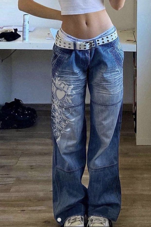 2000s Fashion, Fashion Outfits, Y2k Pants, Baggy Cargo Pants, Cheap Pants, Painted Clothes, Y2k Style, Clothing Sites, Outfit Ideas