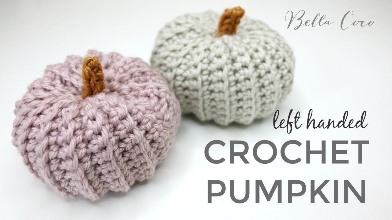 LEFT HANDED CROCHET: HOW TO CROCHET A PUMPKIN | Bella Coco Crochet | 패턴