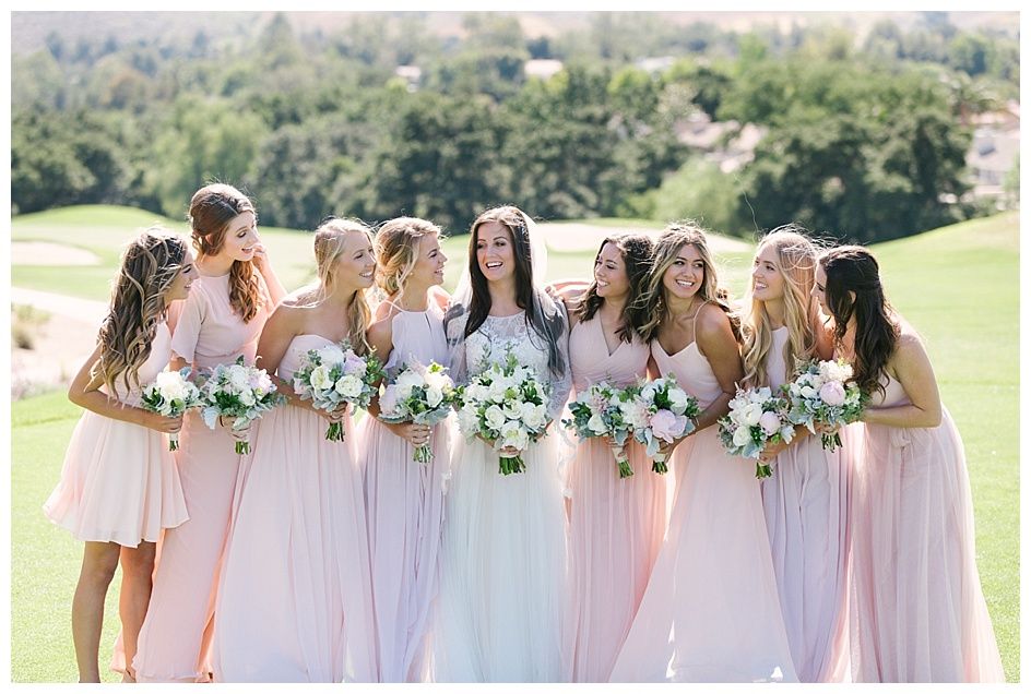 Love In Lace At The North Ranch Country Club Bridesmaid Hair