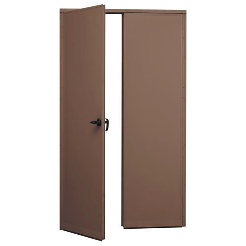 AJ Manufacturing 72" x 60-1/2" Cacao Brown Finish Steel 