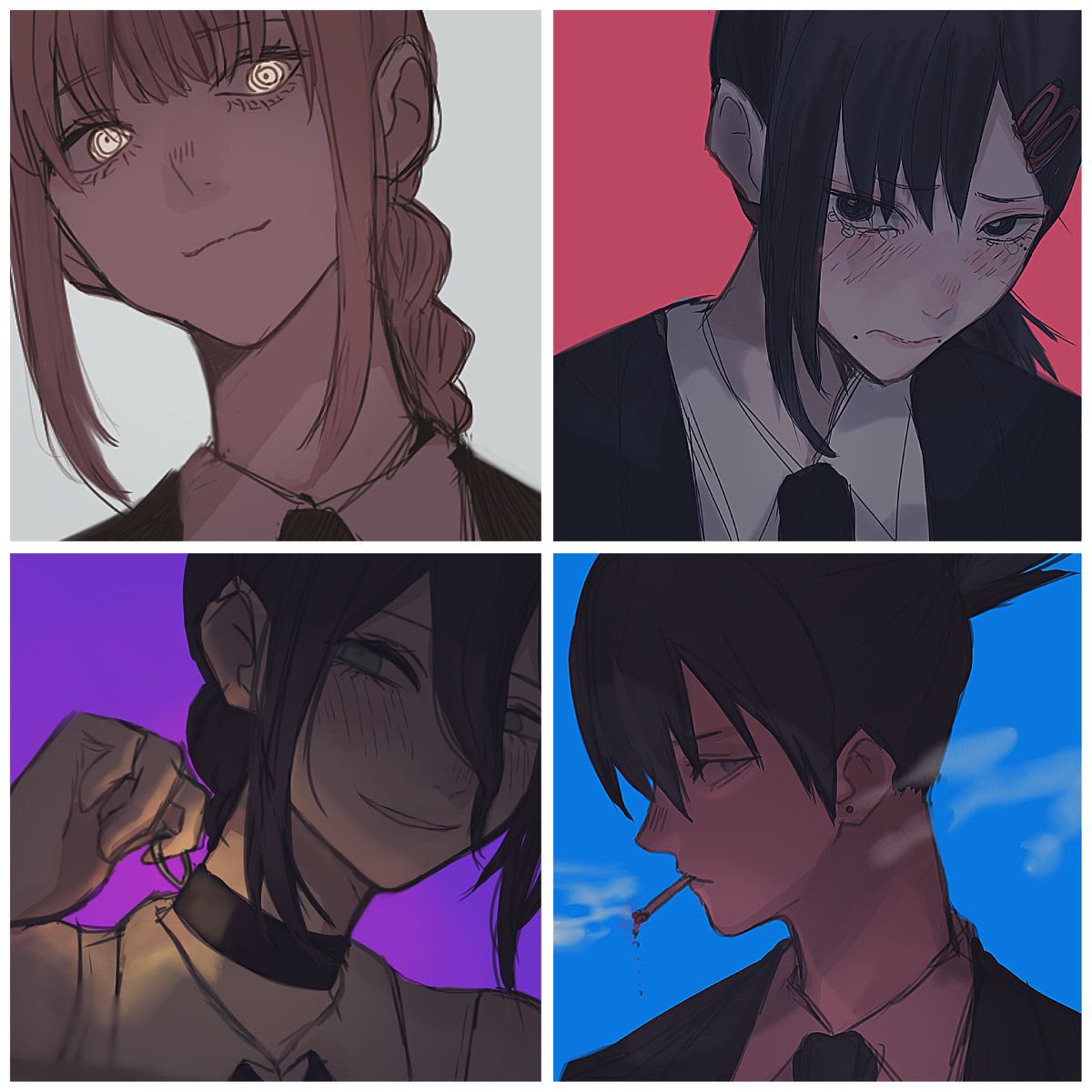 赤井林檎 Character Art Anime Chain Saw Man 赤井林檎 Character Art Anime Chain Saw Man