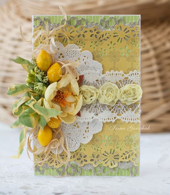 Картинки, скрапбукинг желтая открытка