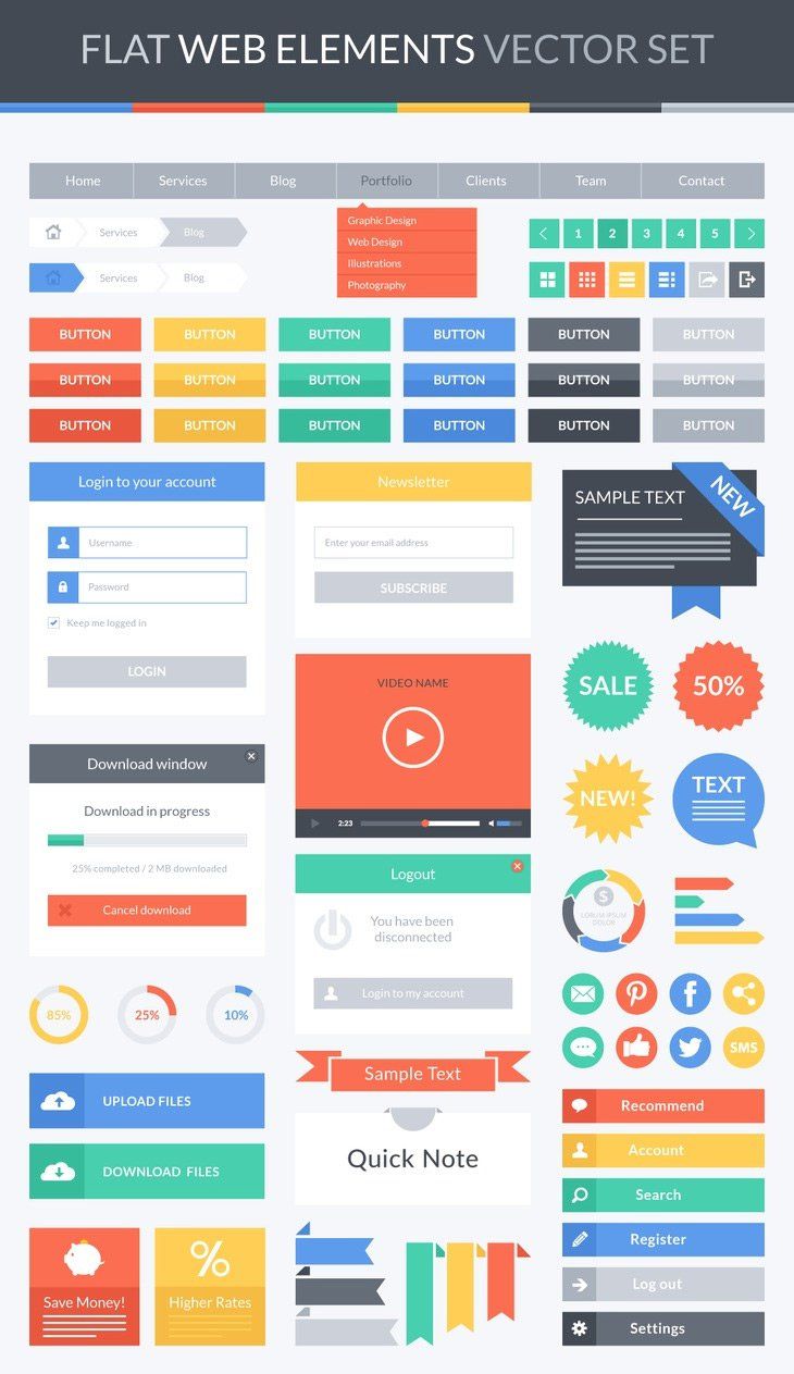 pin by css author on free ui kits web design ui kit web ui design