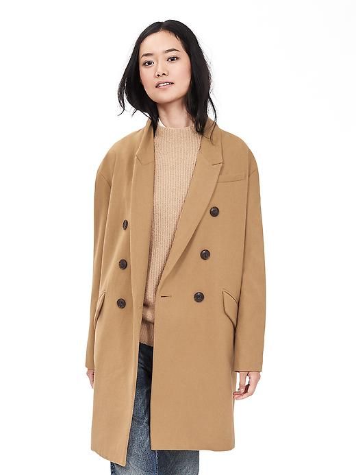 Women Banana Republic Fashion Coat Pea Coats Fashion Coat Pea Coats Women, Banana Republic Beige Pea Coat
