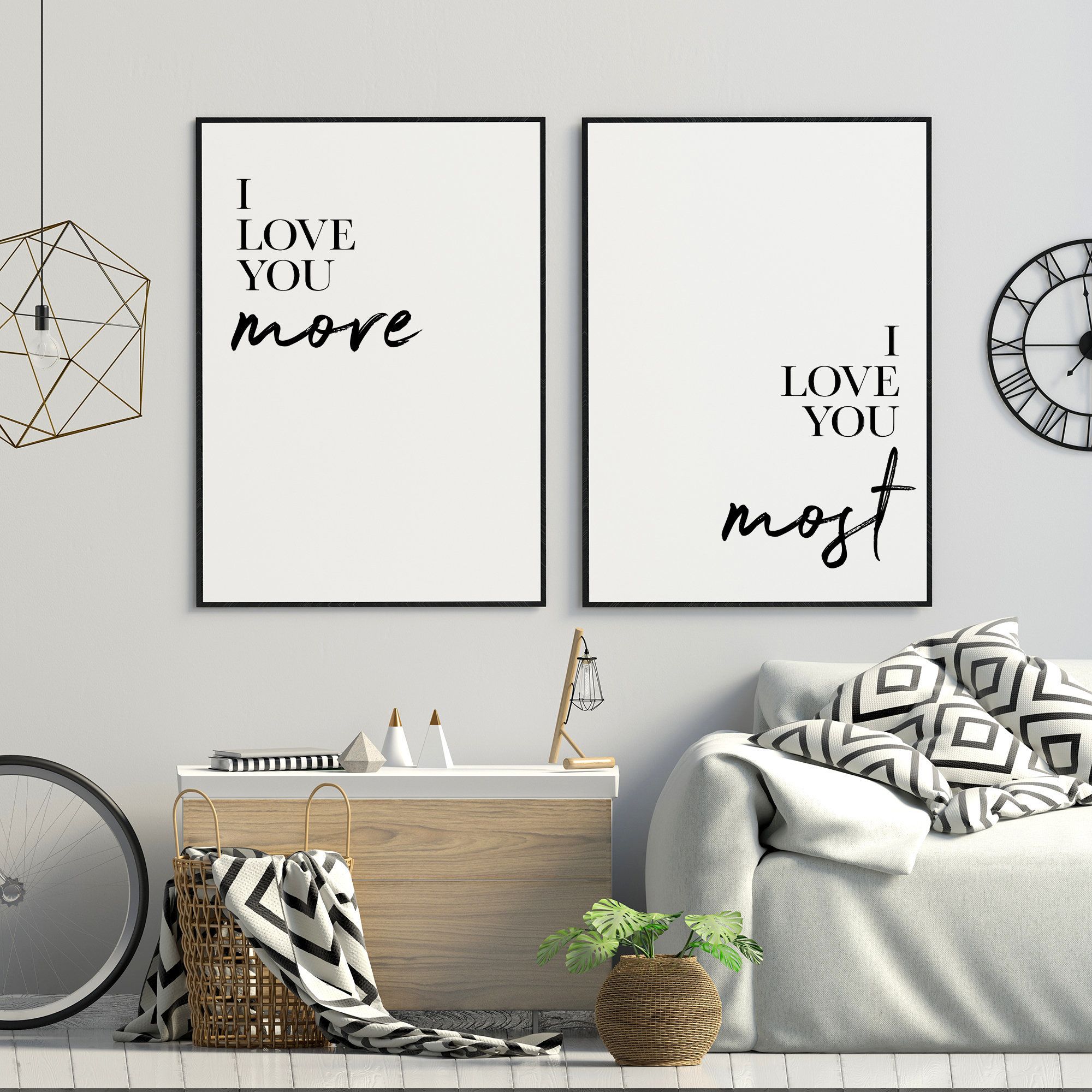 I Love You More I Love You Most Original Paintings Romantic Gift Gift For Wife Gift For Her Gift For Him Anniversary Gift Love You More Custom Quote Sign Romantic Gift