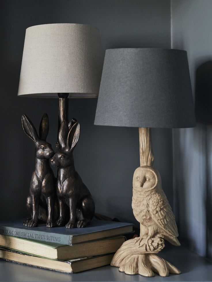 These animal lamps look most stylish in twos or threes. Play These animal lamps look most stylish in twos or threes. Play