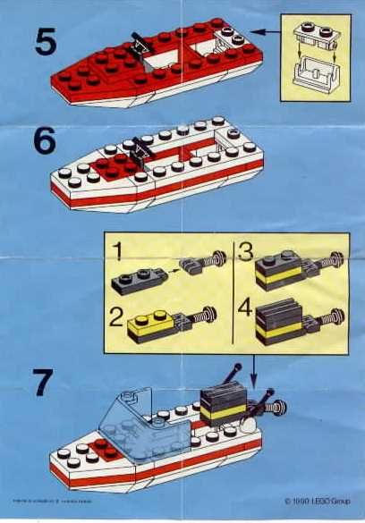 lego police boat 1990s