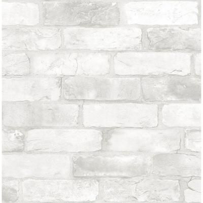 Brewster White Reclaimed Bricks Rustic Wallpaper Sample 2701 22321sam In 2019 Brick Wallpaper White Brick Wallpaper Rustic Wallpaper