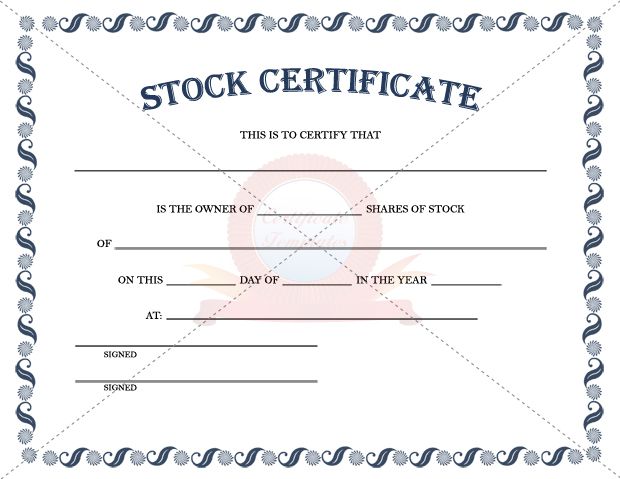 Free corporation <strong>stock certificate template</strong> ... - <strong>Pinterest</strong> Pdf stock certificate template