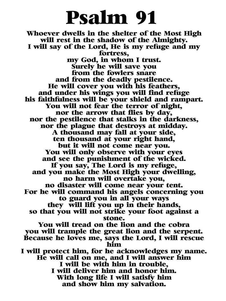 NIV Psalm 91 prayer cards. ( credit card size) pro NIV Psalm 91 prayer cards. ( credit card size) pro