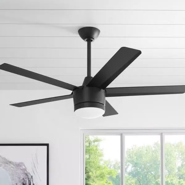 Home Decorators Collection Merwry 52 In Integrated Led Indoor Matte Black Ceiling Fan With Light Kit And Remote Control Sw1422mbk The Depot 2021 Lighting Home Decorators Collection Merwry 52 In, Merwry Led 52 Inch Ceiling Fan Light Not Working