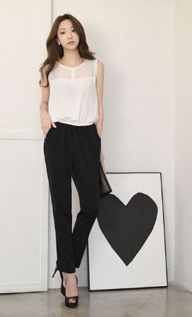 Black Demim White Top French Asian Chic Styles Pinterest 7 K Style Office Dressing Tips Every Ol Lady Has To Know Korean French Chic