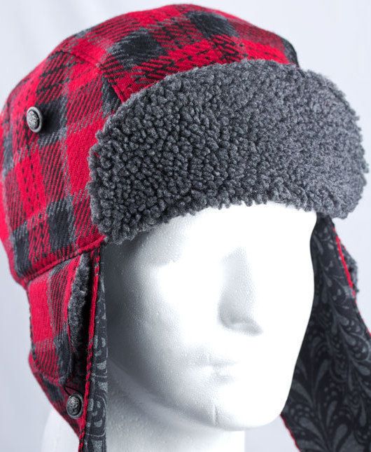 Furry Russian XS: Bomber hat plaid trapper hat colbacco ushanka sherpa hat trooper hat wool ear flap hat winter hat kids women men