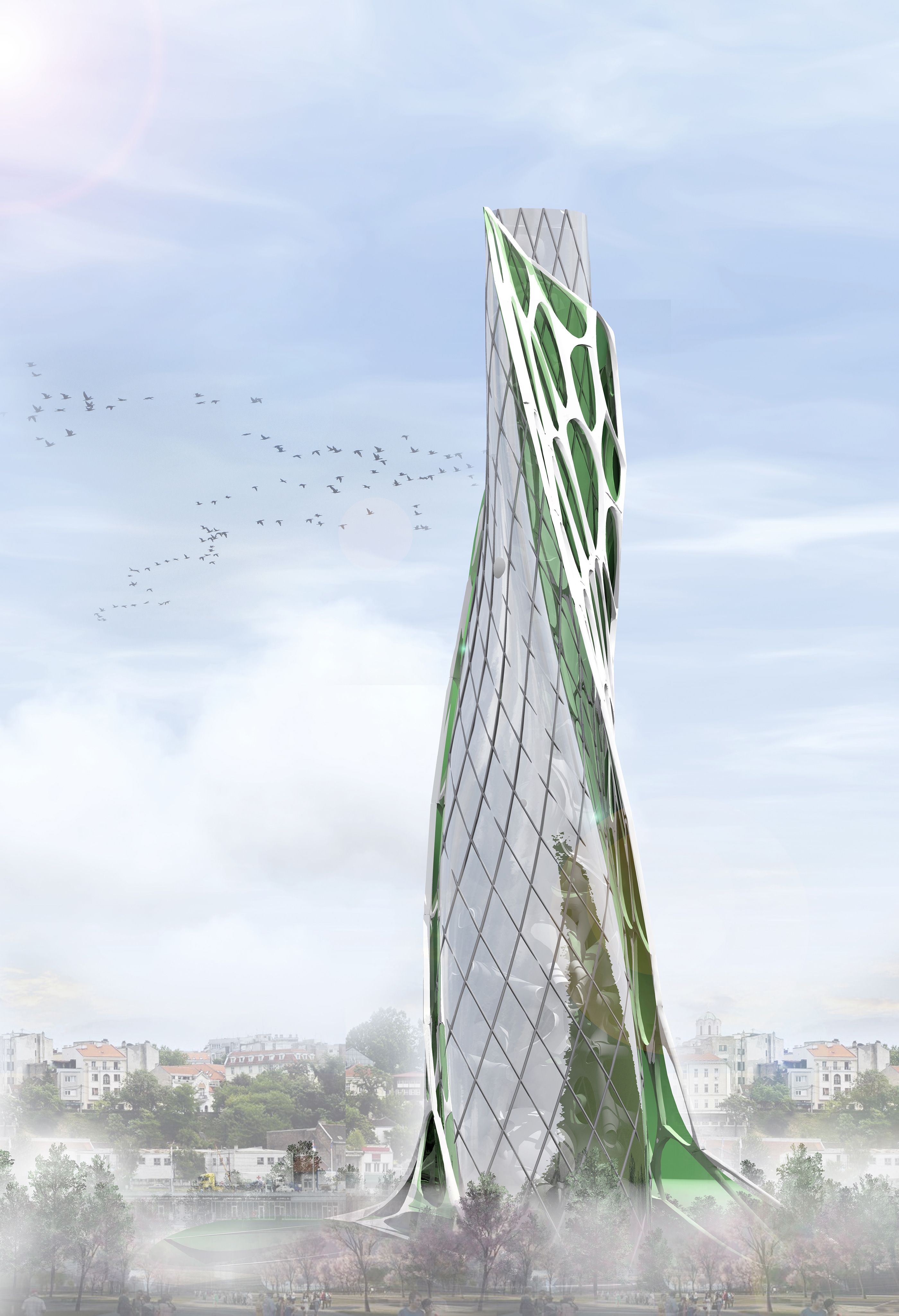 Algae Twisted Tower By Aleksandra Aleksić The Algae Twisted Tower Impressive Urban Complex Oackapon Salachai Algae Twisted Tower By Aleksandra Aleksić The Algae Twisted Tower Impressive Urban Complex Oackapon Salachai