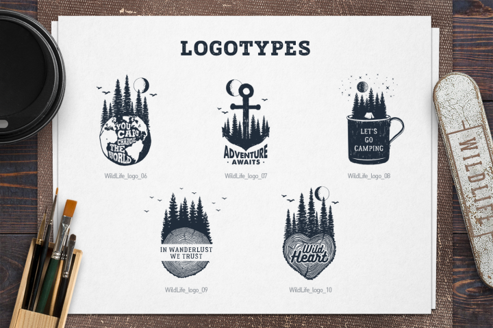 Download WildLife. 15 Double Exposure Logos By Cosmic Store