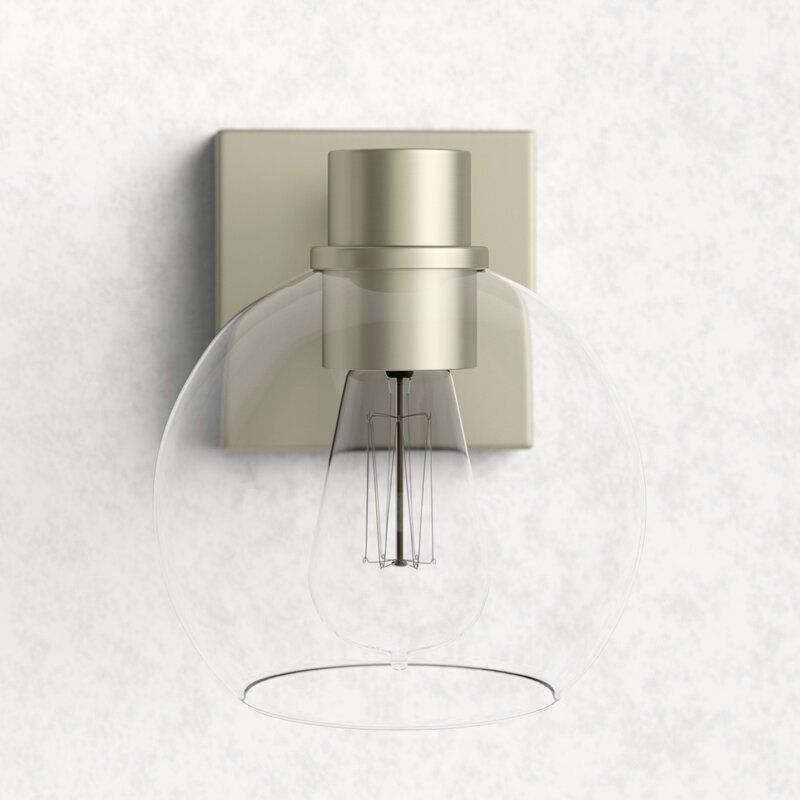 Hoover 1 Light Armed Sconce Reviews Allmodern Vanity Lighting Sconces Sconce Lighting