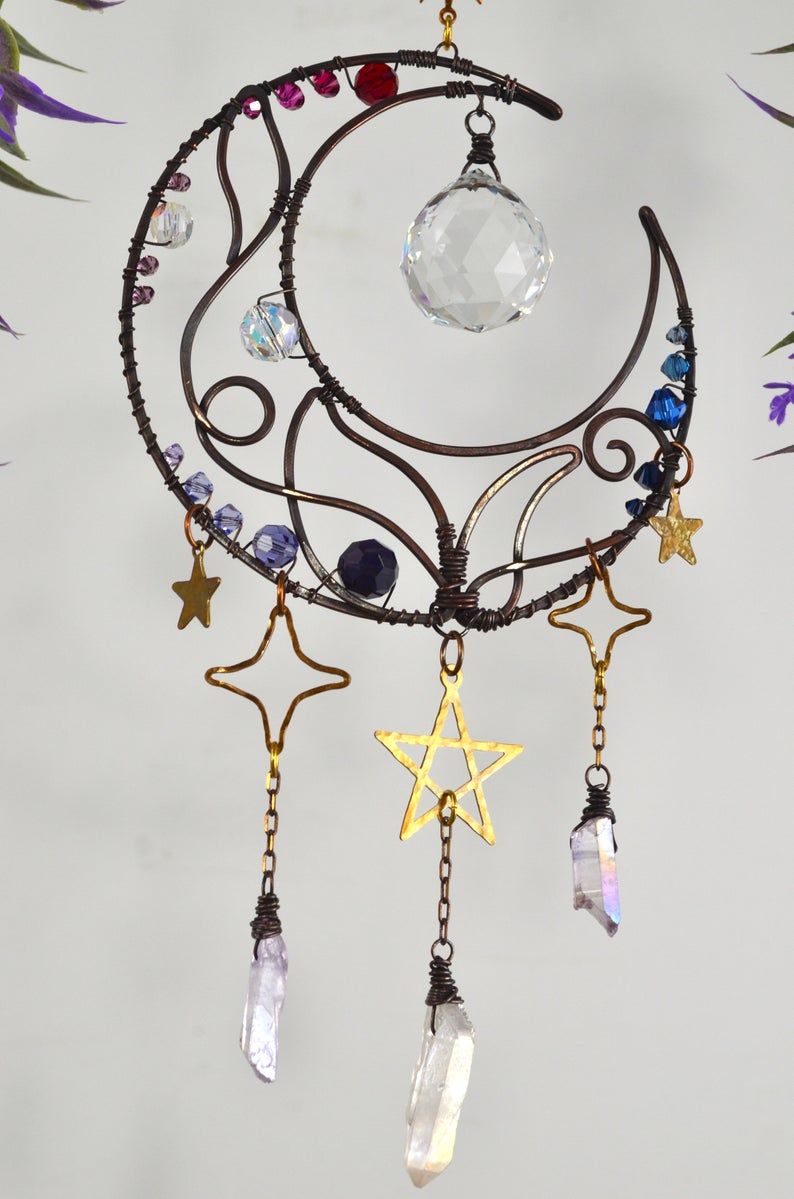 Crescent Moon Drop SunCatcher Sun Catcher