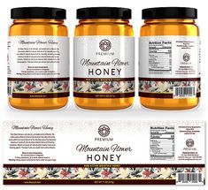 Honey nutrition label template australia