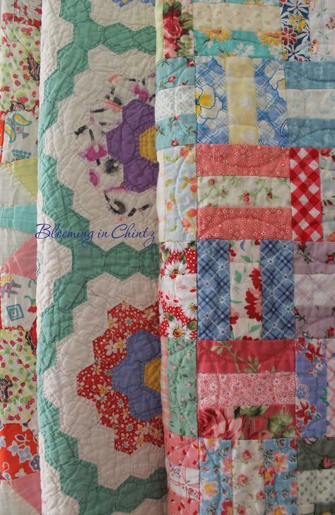 Vintage Quilts bloominginchintz.blogger.com