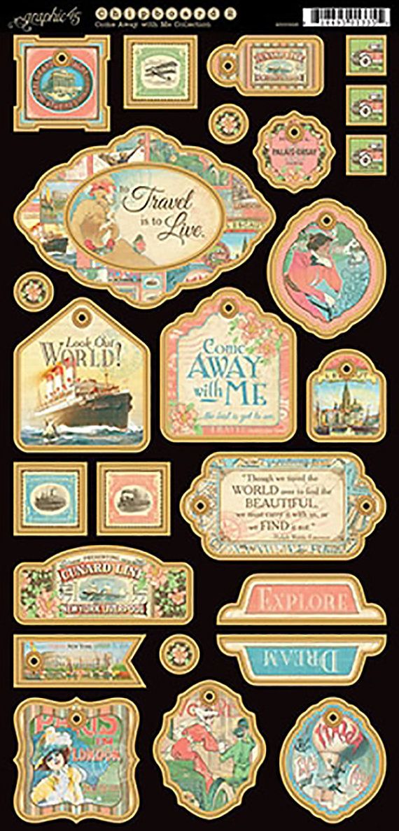 Multicolour Medium Graphic 45 Chipboard