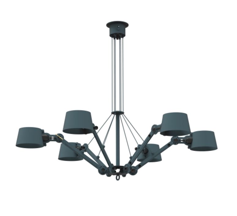 Lustre, Bolt 6 arm, bleu, Ø120cm, H36cm - TONONE - Luminaires Nedgis #Bolt #To...
