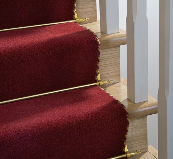#Stair #Rods offer awesome benefits Forrent, Stair Rods, Carpet Stairs, Floor Finishes, Carpet Runner, Traditional House, Stairways, Floor Rugs, Red Formal Dress