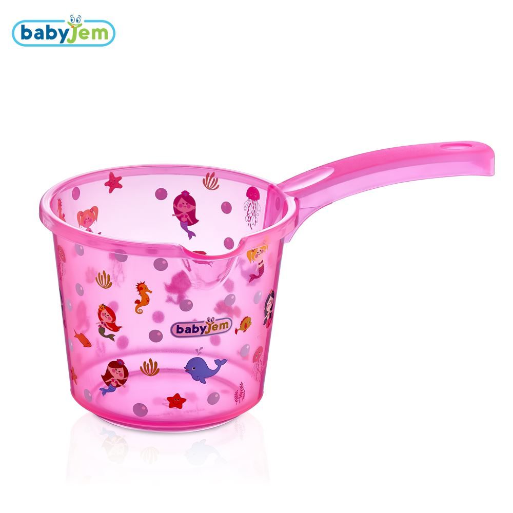 babyjem bebek banyo masrapasi seffaf desenli pembe pembe banyo bebek