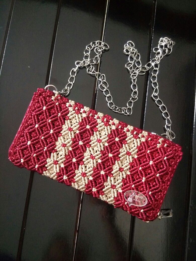 Dompet Inner Macrame by Nafira Borse fai da te uncinetto Dompet Inner Macrame by Nafira Borse fai da te uncinetto