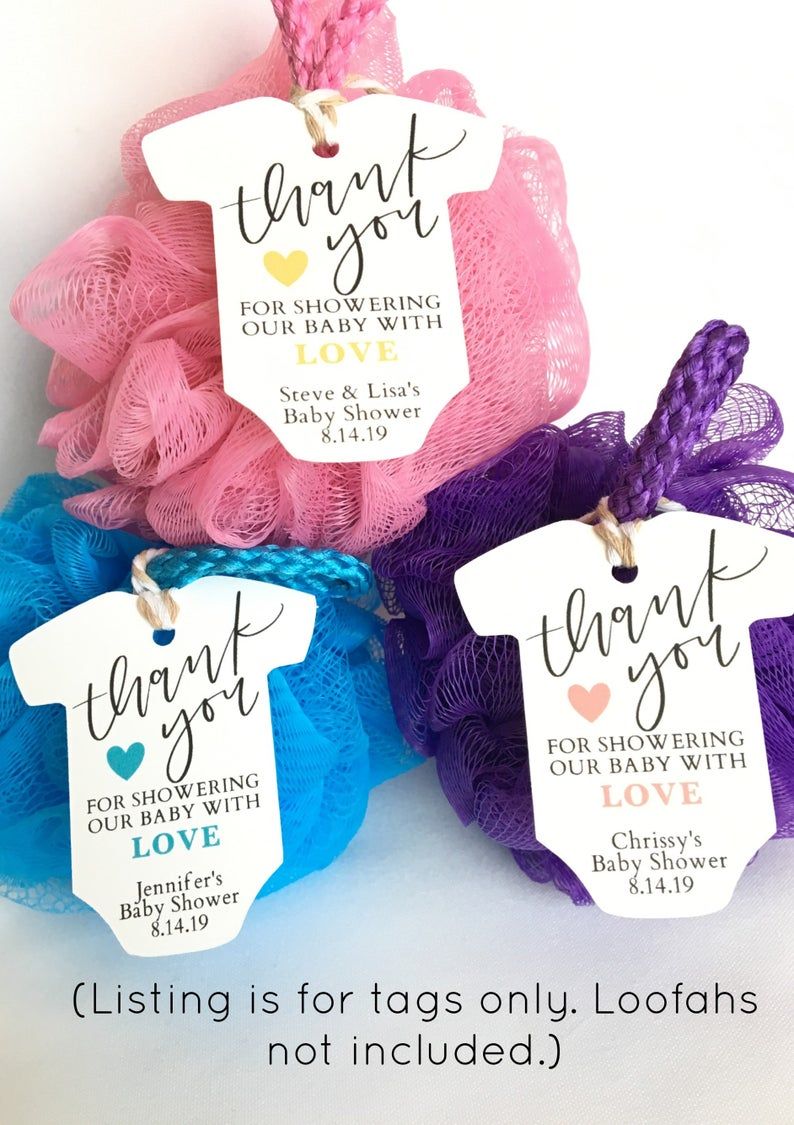 Baby Shower Thank You Tags Baby Shower Tags Onesie Gift Etsy Baby 