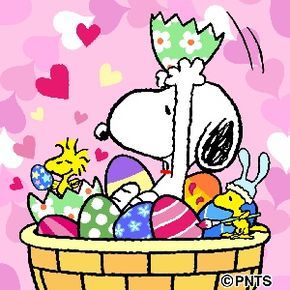 Snoopy And Woodstock Sitting In A Giant Easter Basket Full Of Easter Eggs Snoopy And Woodstock Sitting In A Giant Easter Basket Full Of Easter Eggs