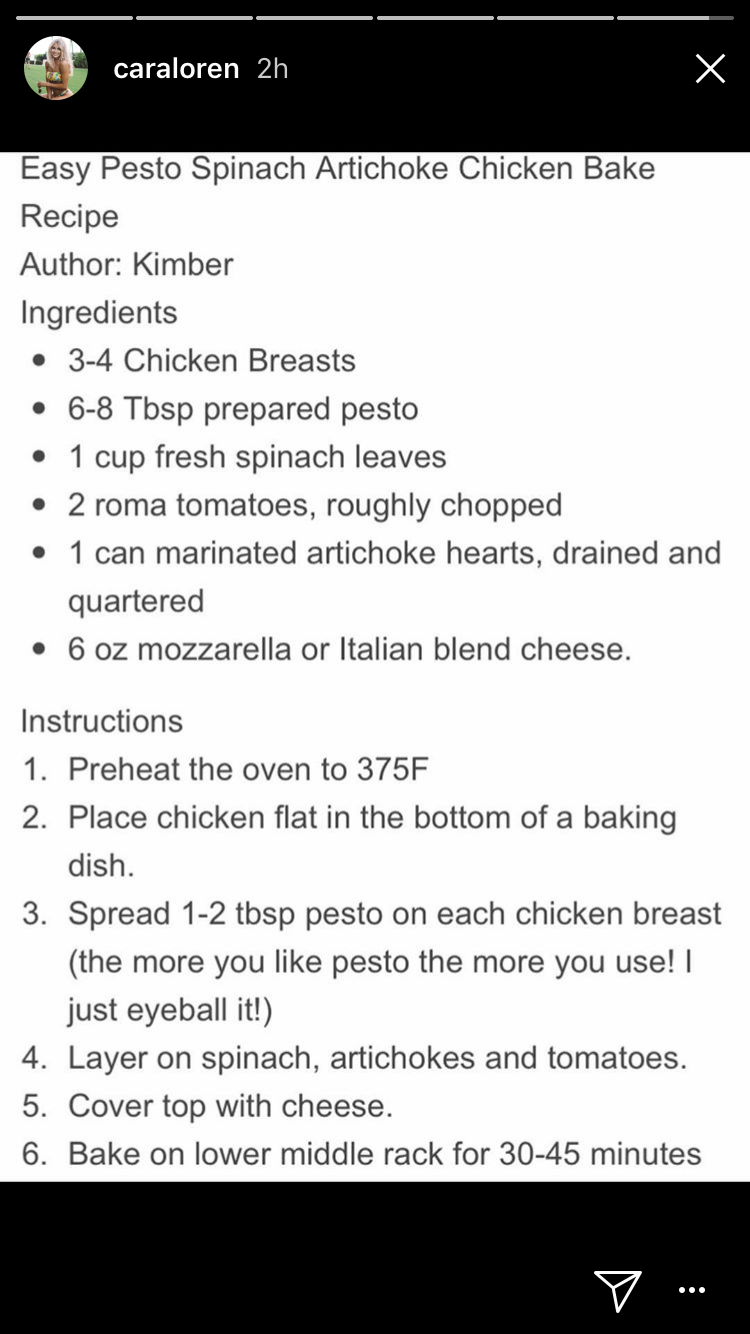 Easy pesto spinach artichoke chicken bake Artichoke Easy pesto spinach artichoke chicken bake Artichoke